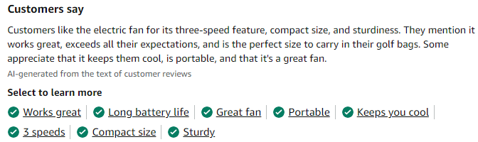 easyacc portable fan customer review