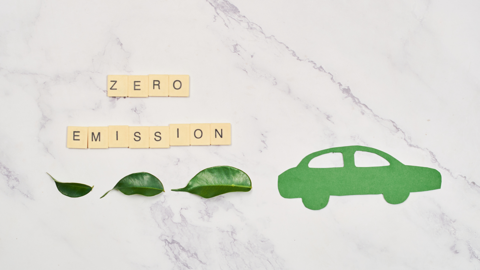 A picture representing zero emissions aimed for the future