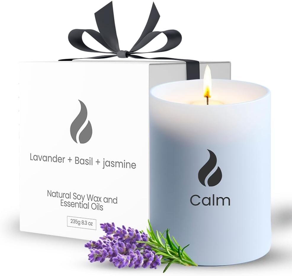 Calming scented candles gift