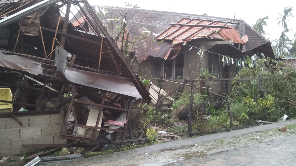 Devastated infrastructure in Japan by Shanshan Typhoon